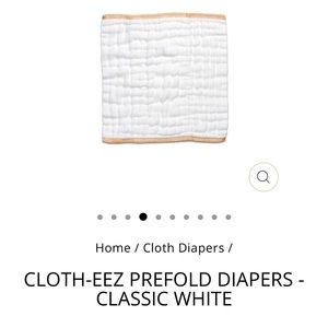 Cloth-Eez Prefold Cloth Diapers, 24 Ct, Brand New, Newborn